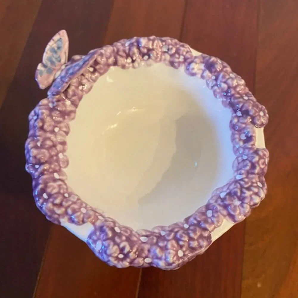 PartyLite purple butterfly